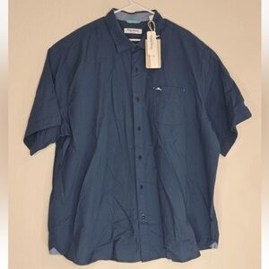 Tommy Bahama Nova Wave Camp Shirt Hawaiian Seersucker Captain Size 2XLB NEW
